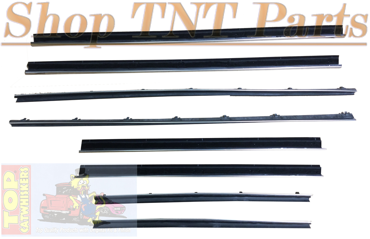 1967 Plymouth GTX Convertible 8 Pc Window Felt Set Top Catwhiskers