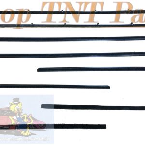 New Reproduction 1963-1964 Plymouth Savoy 2 Door Sedan 8 Piece Window Felt Set Top Catwhiskers