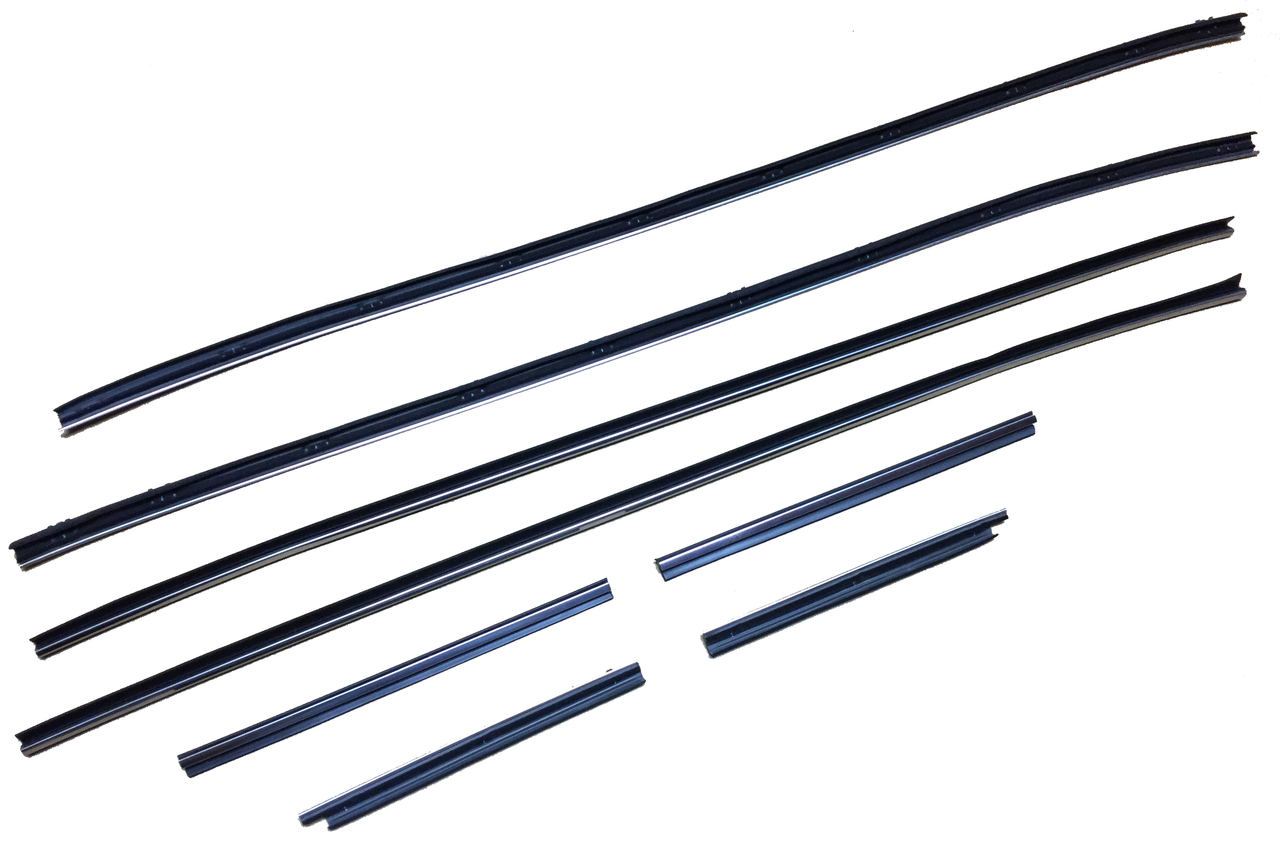 New Reproduction 1970 Dodge Challenger 8 Piece Window Felt Set Top Catwhiskers