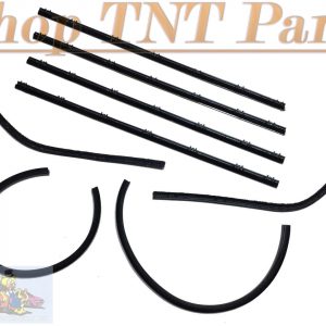 New Reproduction 1964-1966 Plymouth Barracuda 8 Pc Window Felt Set Top Catwhiskers