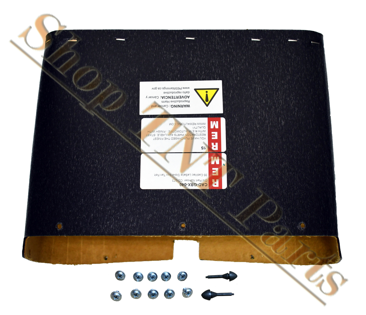 1935 Cadillac LaSalle Glove Box With Tan Felt Liner
