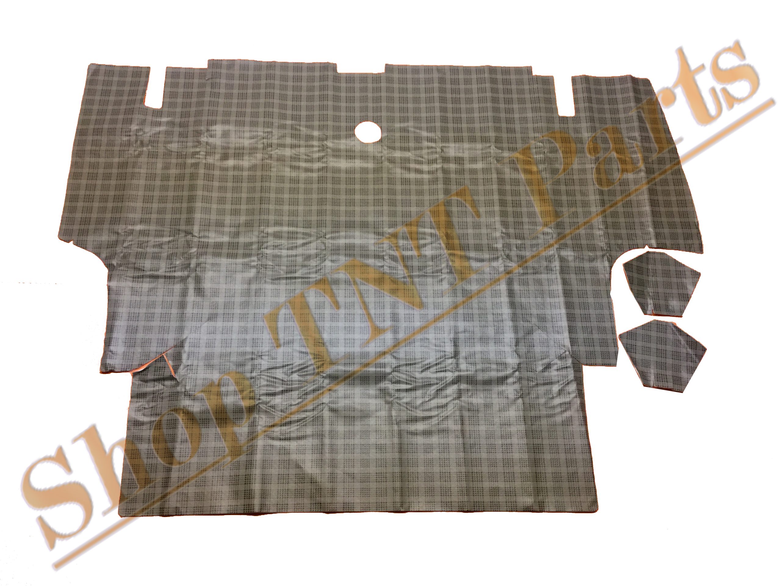 1967-1968 Ford Mustang Coupe And Convertible Vinyl Trunk Mat With Fleece Backing