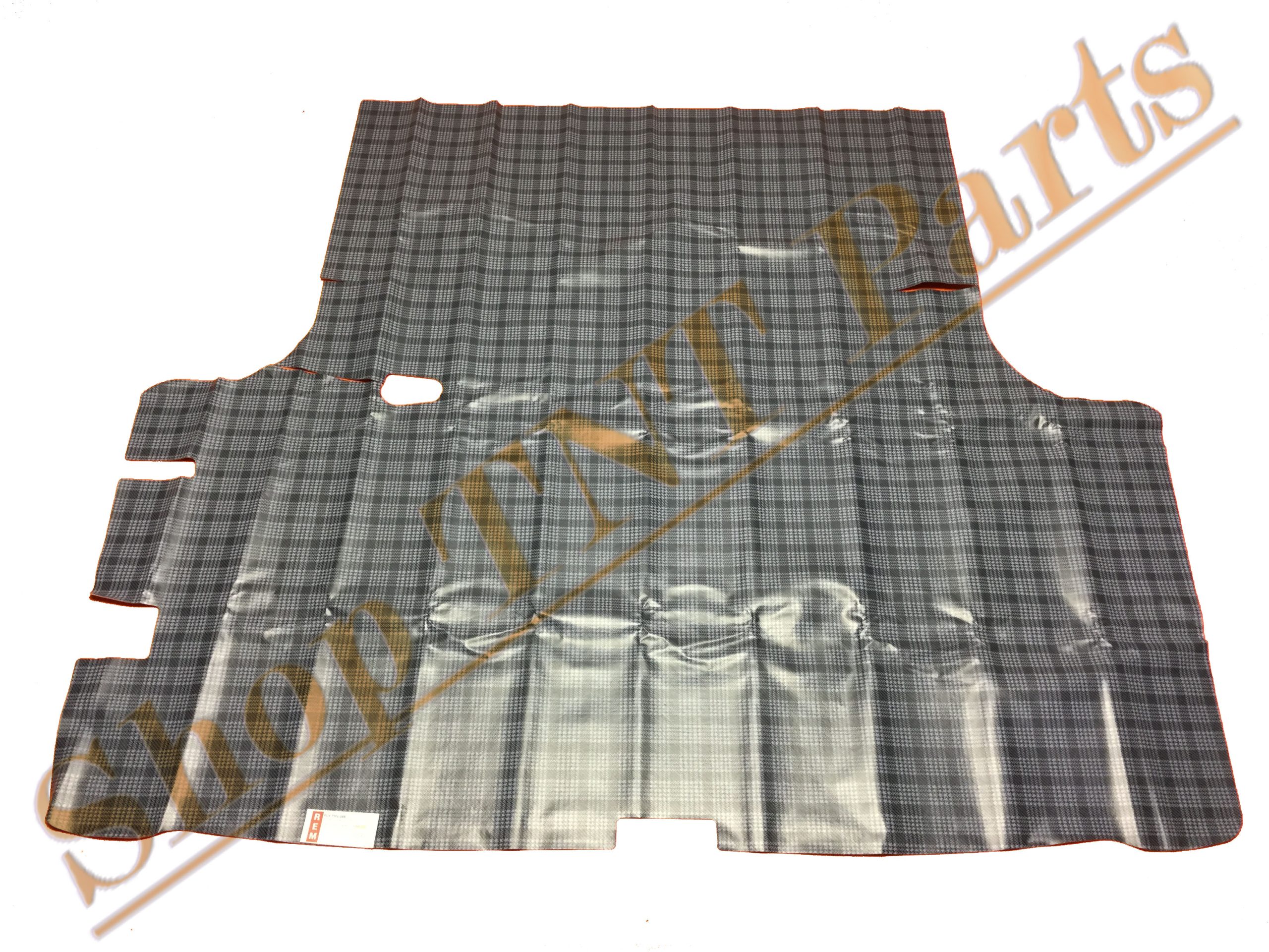 1967-1969 Plymouth Barracuda Fastback Vinyl Trunk Mat With Fleece Backing