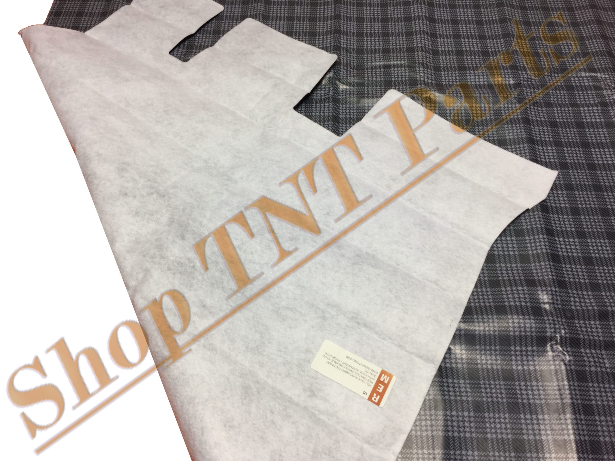 1963-1966 Plymouth Valiant 2 Door Trunk Mat Vinyl Plaid - Image 2