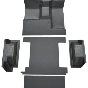 1966-1976 Ford Bronco Vinyl Flooring Complete Set Includes Passenger Area, Cargo Area, Wheel Well And Tailgate Vinyl 