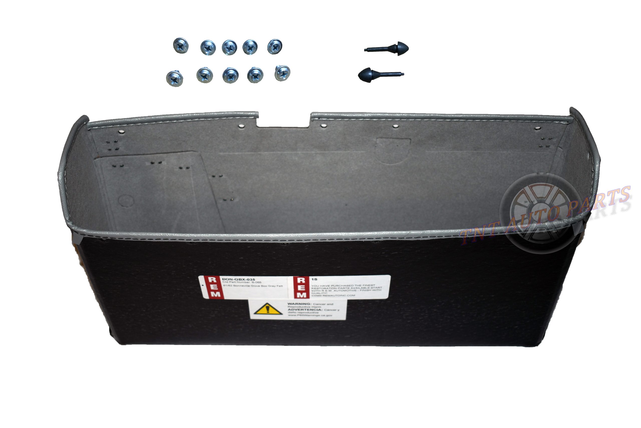 1961-1962 Pontiac Bonneville Glove Box With Gray Felt Liner