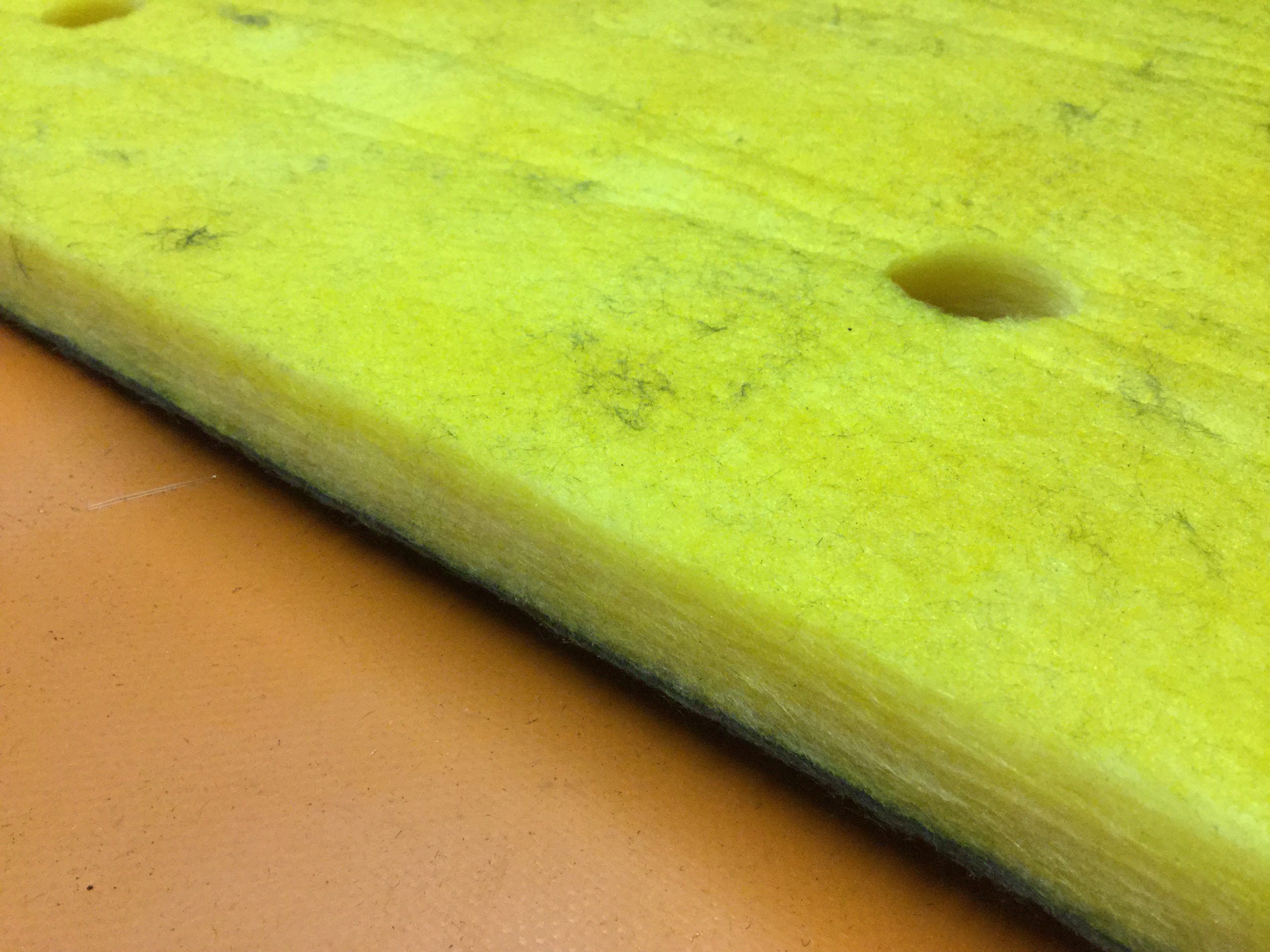 1957 Pontiac Bonneville Hood Insulation Pad With Clips - Image 2