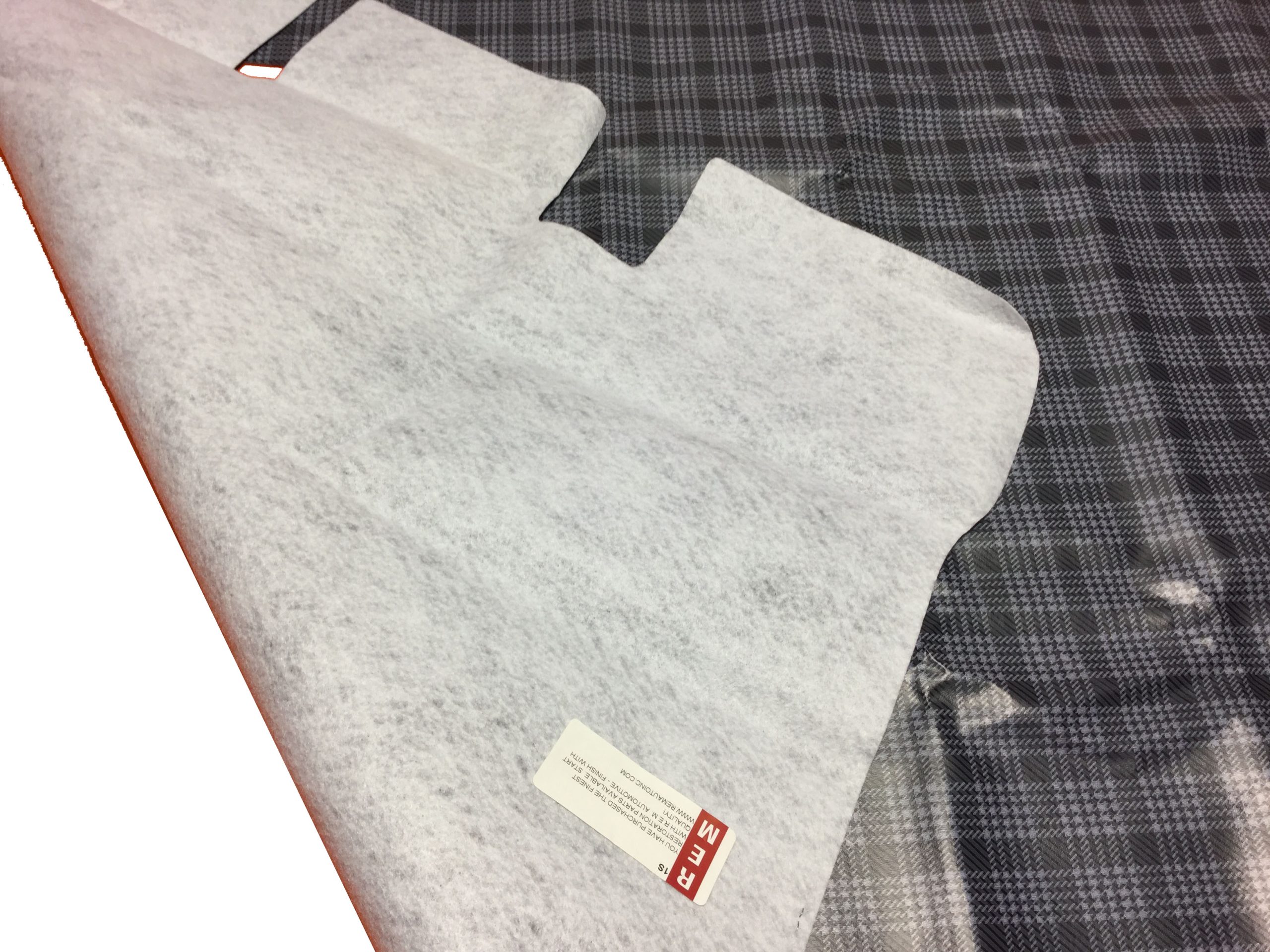 1967-1969 Plymouth Barracuda Fastback Trunk Mat Vinyl Plaid - Image 3