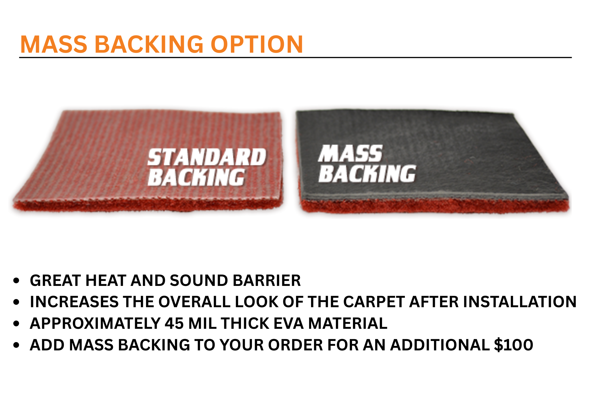 Mass Backing Option