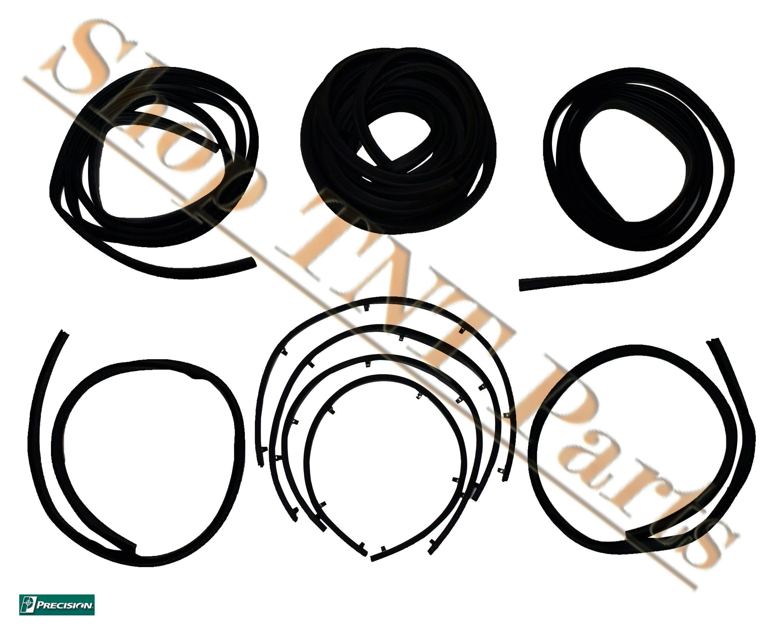 thumbnail interactive-video image 1 of Fairchild Automotive Door Window Belt Weatherstrip Kit For Dodge Pickup 1968-1971 – D100, W100, Etc. 1 of 2