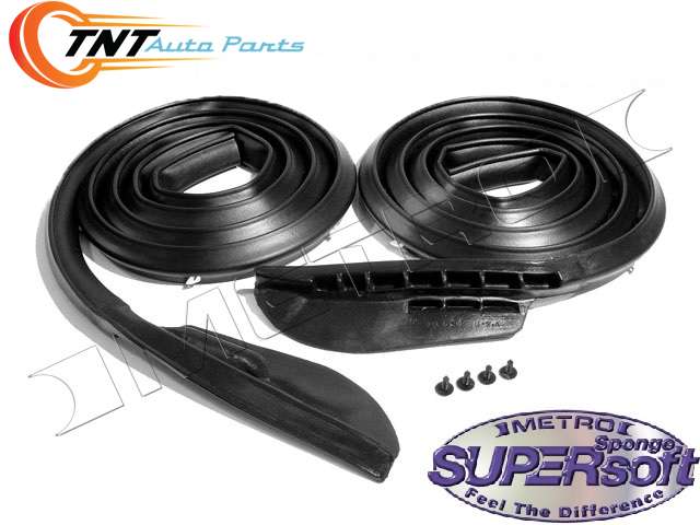 1966-1967 Dodge Coronet 2 Door Molded Door Seals With Clips
