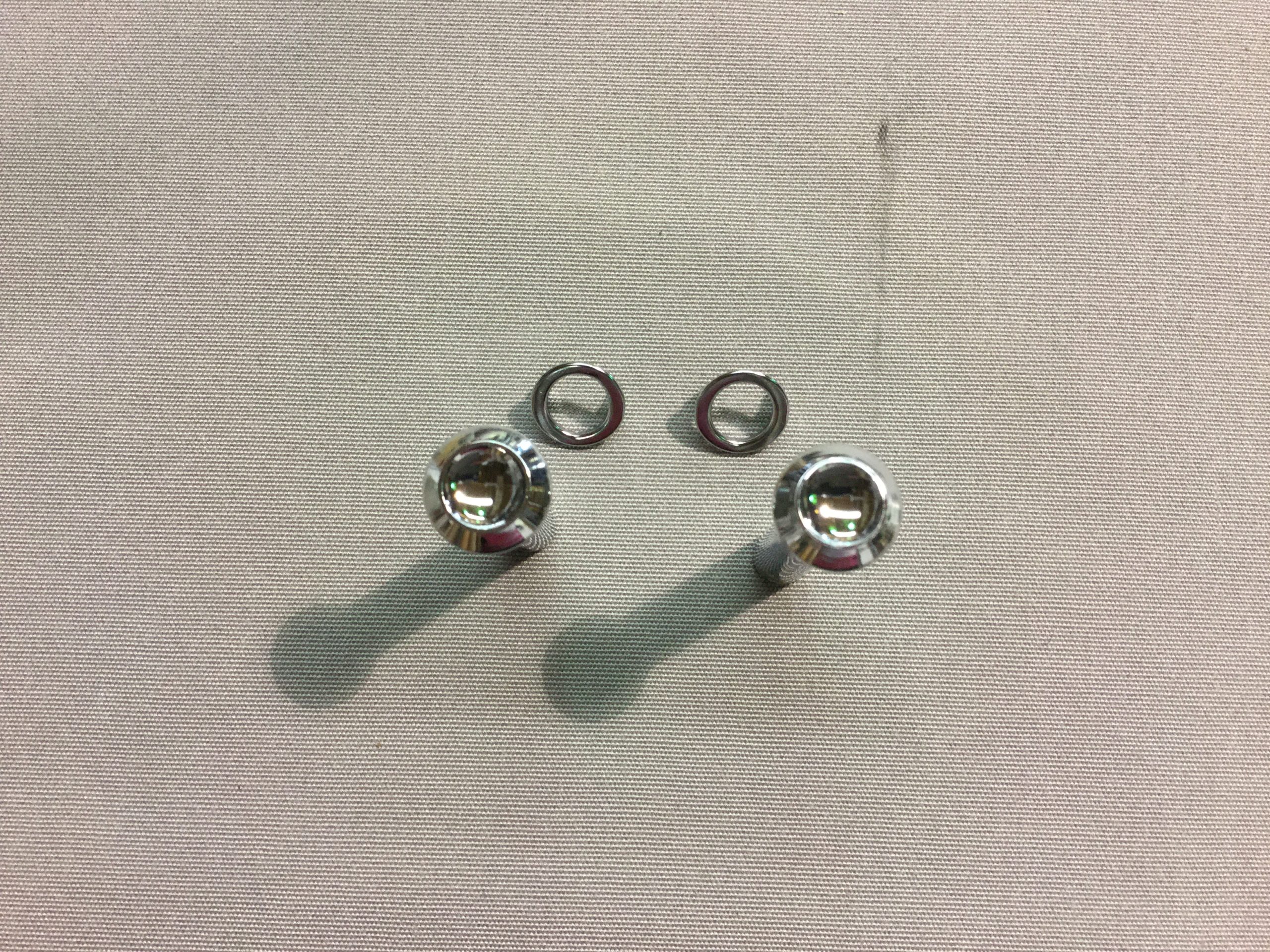 New Show Quality Reproduction 1968-1970 Mopar B Body Chrome Door Lock Knob Kit