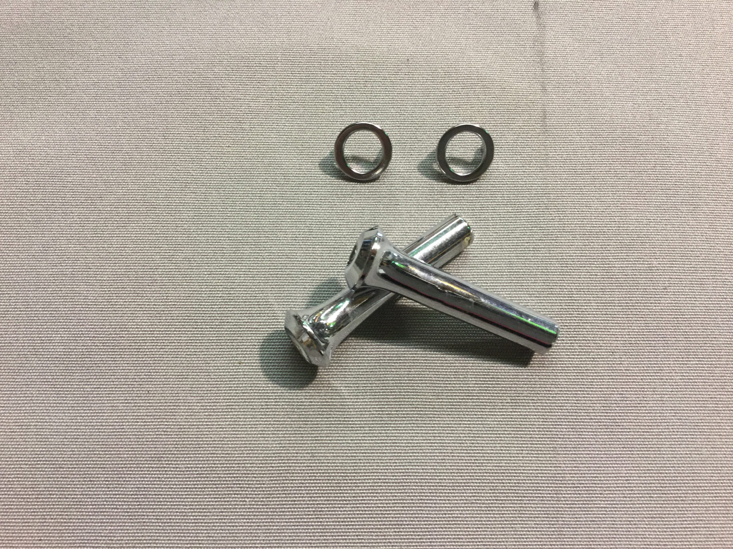 1968-1970 Mopar B Body Door Lock Knob Kit Chrome - Image 2