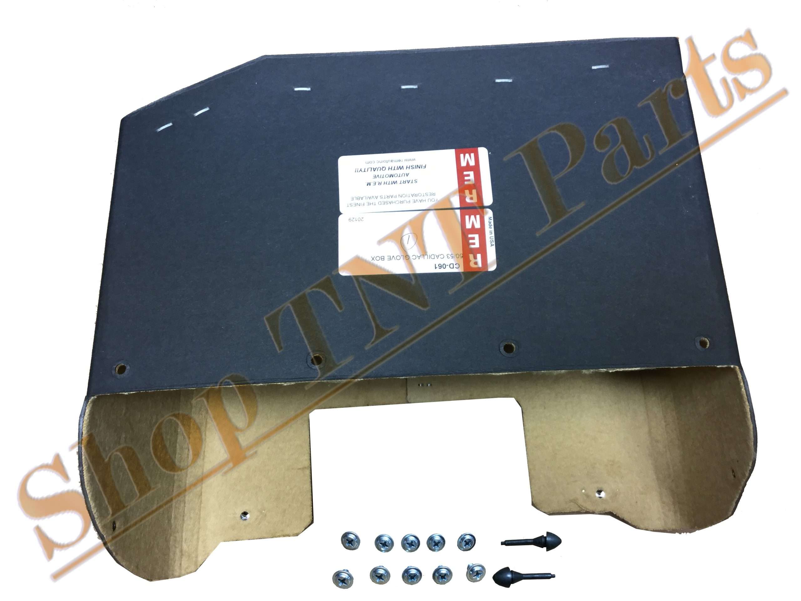 1950-1953 Cadillac Glove Box With Tan Felt Liner