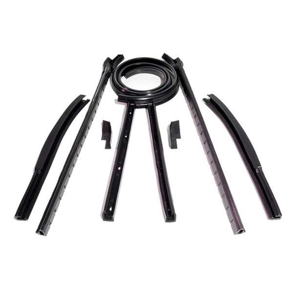 1963-1964 Ford Galaxie Convertible Top 9 Piece Roof Rail Seal Kit Metro RR 3304