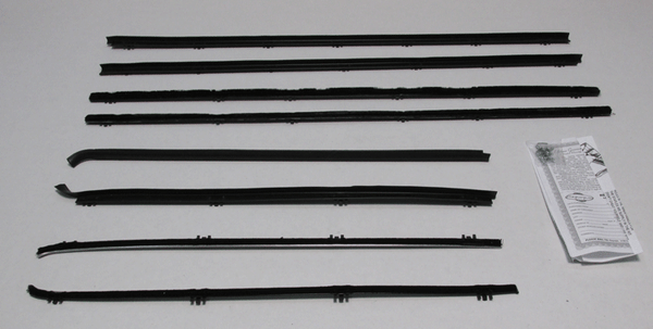1964 Chevrolet Malibu 4 Door Window Felt Kit W/ Chrome Bead | TNT Auto ...