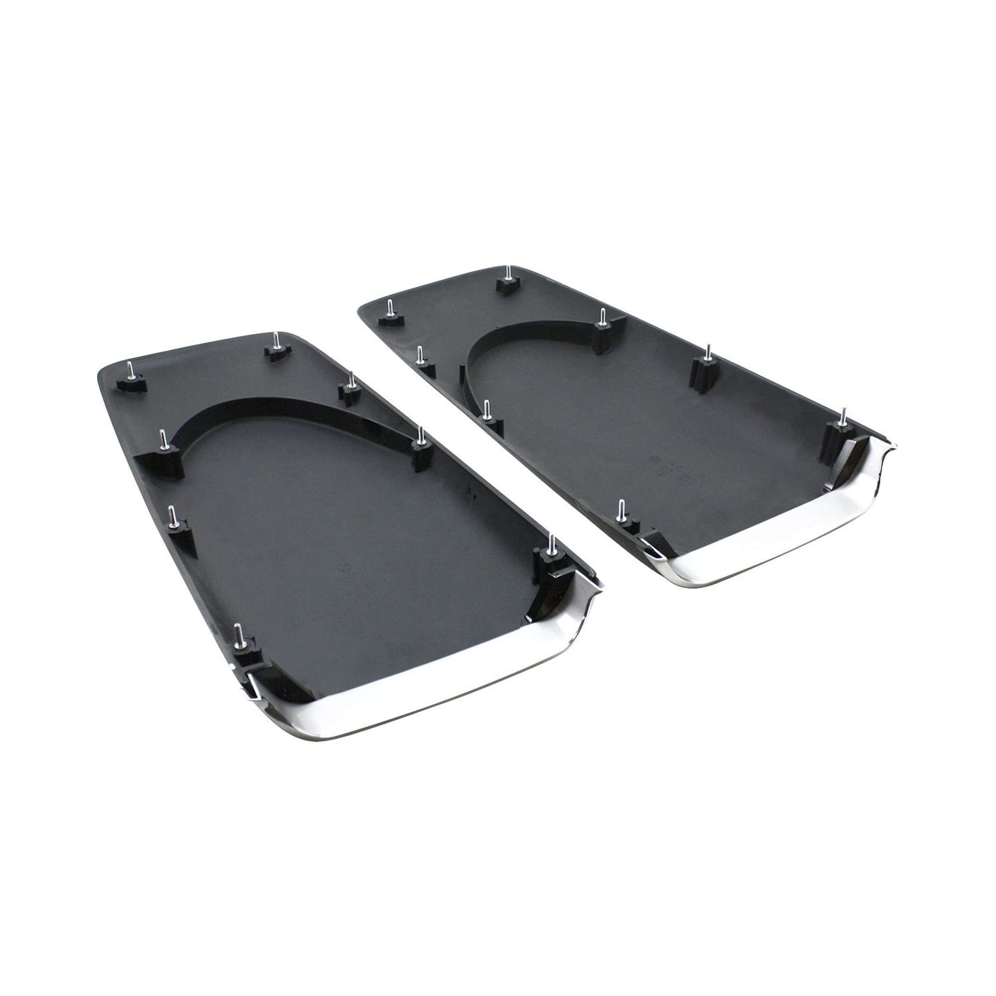 1969-1972 Mopar A & B Body Twin Hood Scoops W/ Chrome Bezels Licensed - Image 2