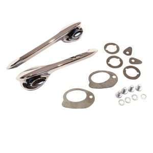 1956-1957 Chevrolet 4 Door Hardtop Front Or Rear Chrome Outside Door Handles Pair