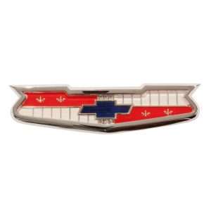 1958 Chevrolet Impala & Bel Air "V8" Trunk Emblem Assembly With Hardware