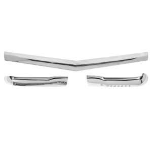 1956 Chevrolet Bel Air & Nomad 3 Piece Chrome Front Hood Bar Kit