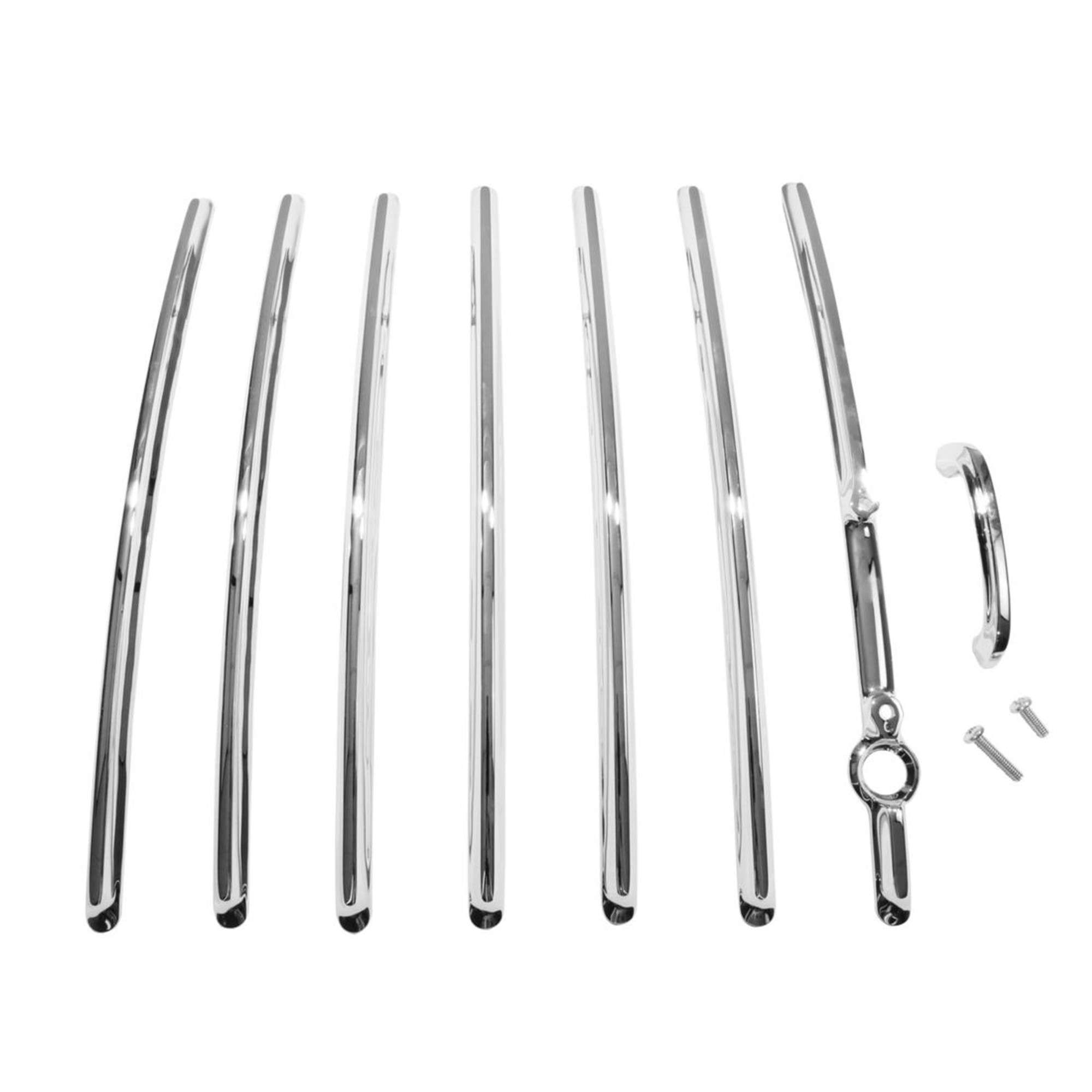 1955-1957 Chevrolet Nomad Complete 8 Piece Tailgate Trim Kit