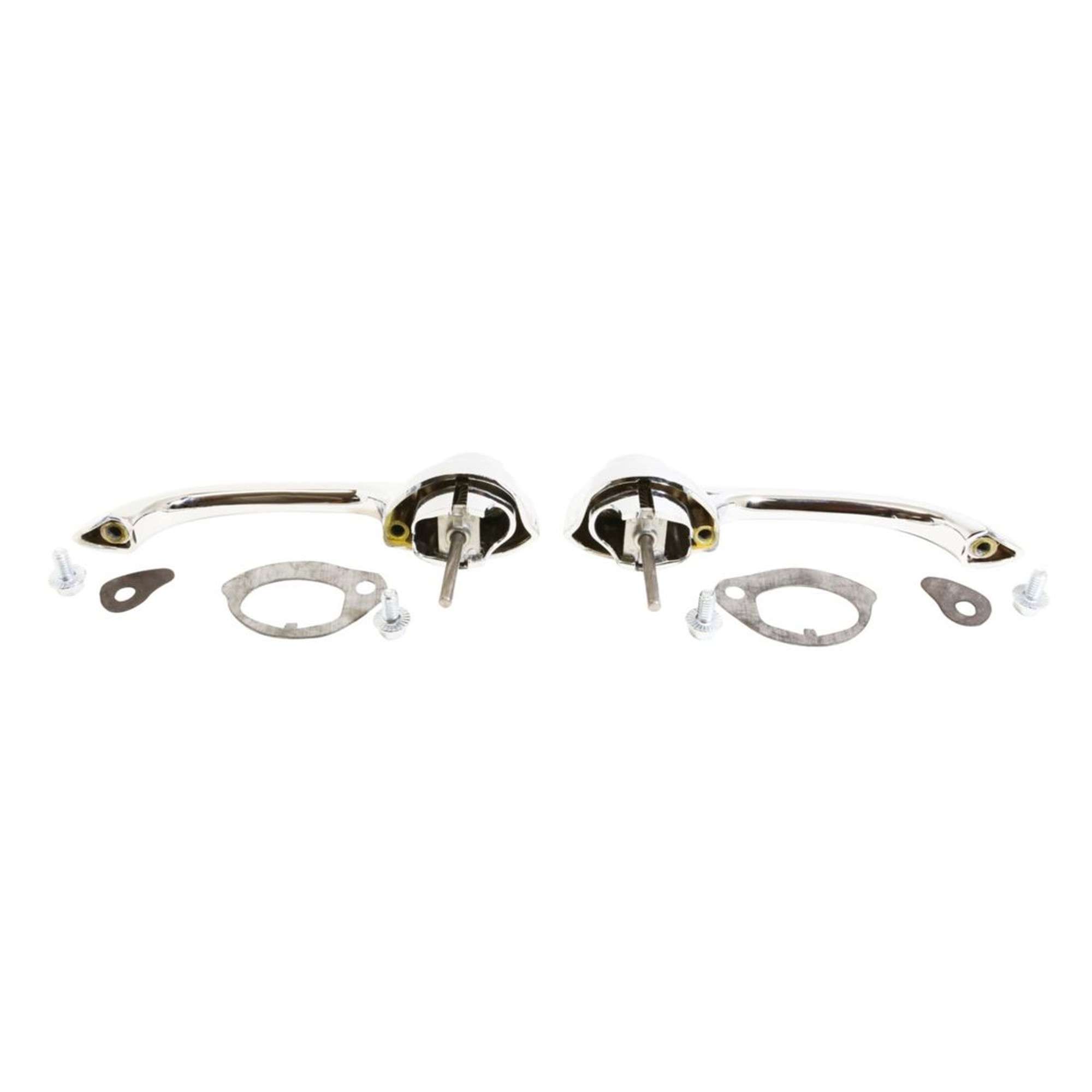1960 Chevrolet Impala, Bel Air, Biscayne, Brookwood 4 Door Outer Front Door Handles Pai
