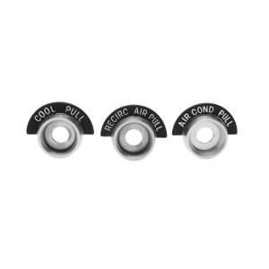 1963-1966 Chevrolet And GMC Truck 3 Piece Air Conditioning Control Bezel Set