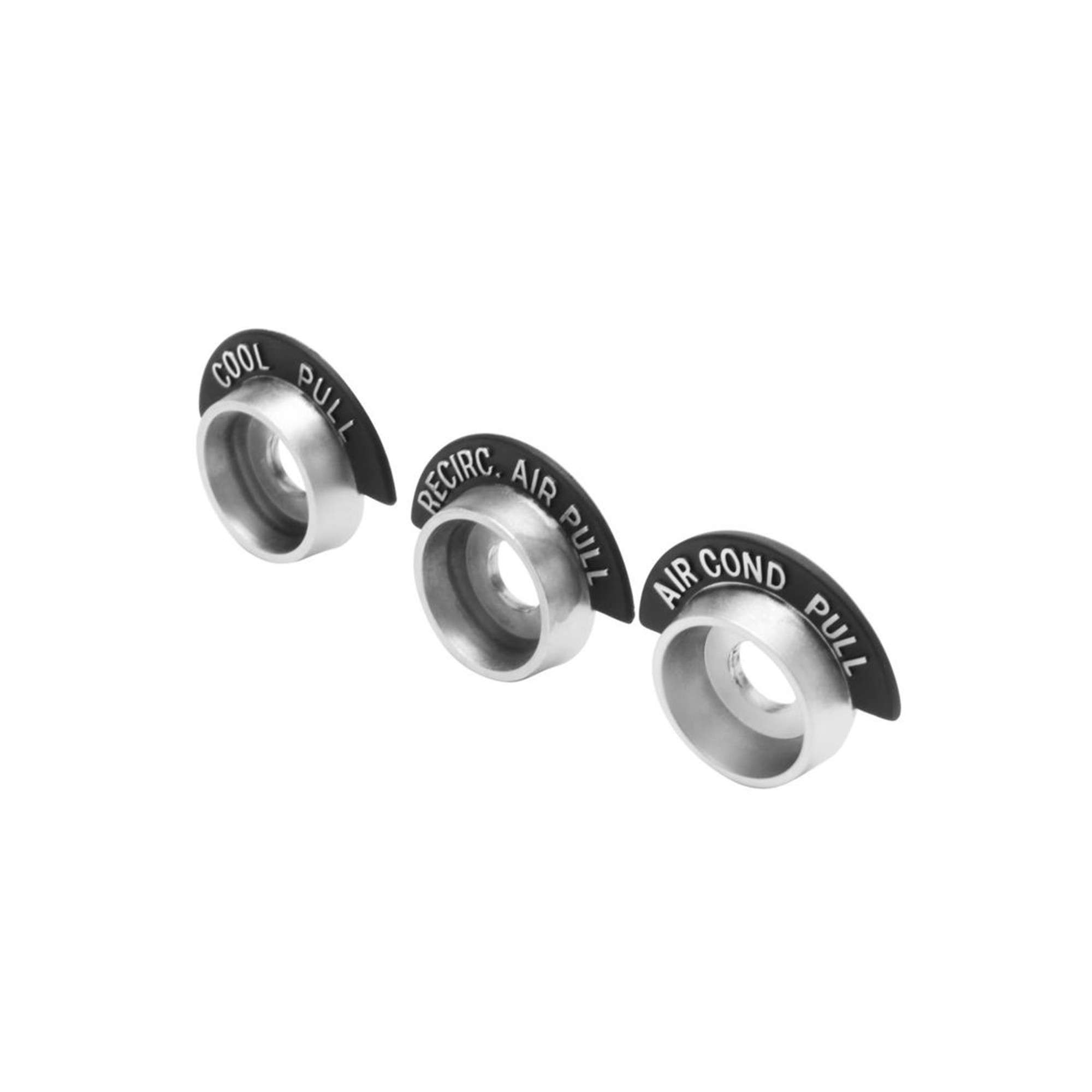 1963-1966 Chevrolet & GMC Truck 3 Piece Air Conditioning Control Bezel Set - Image 2