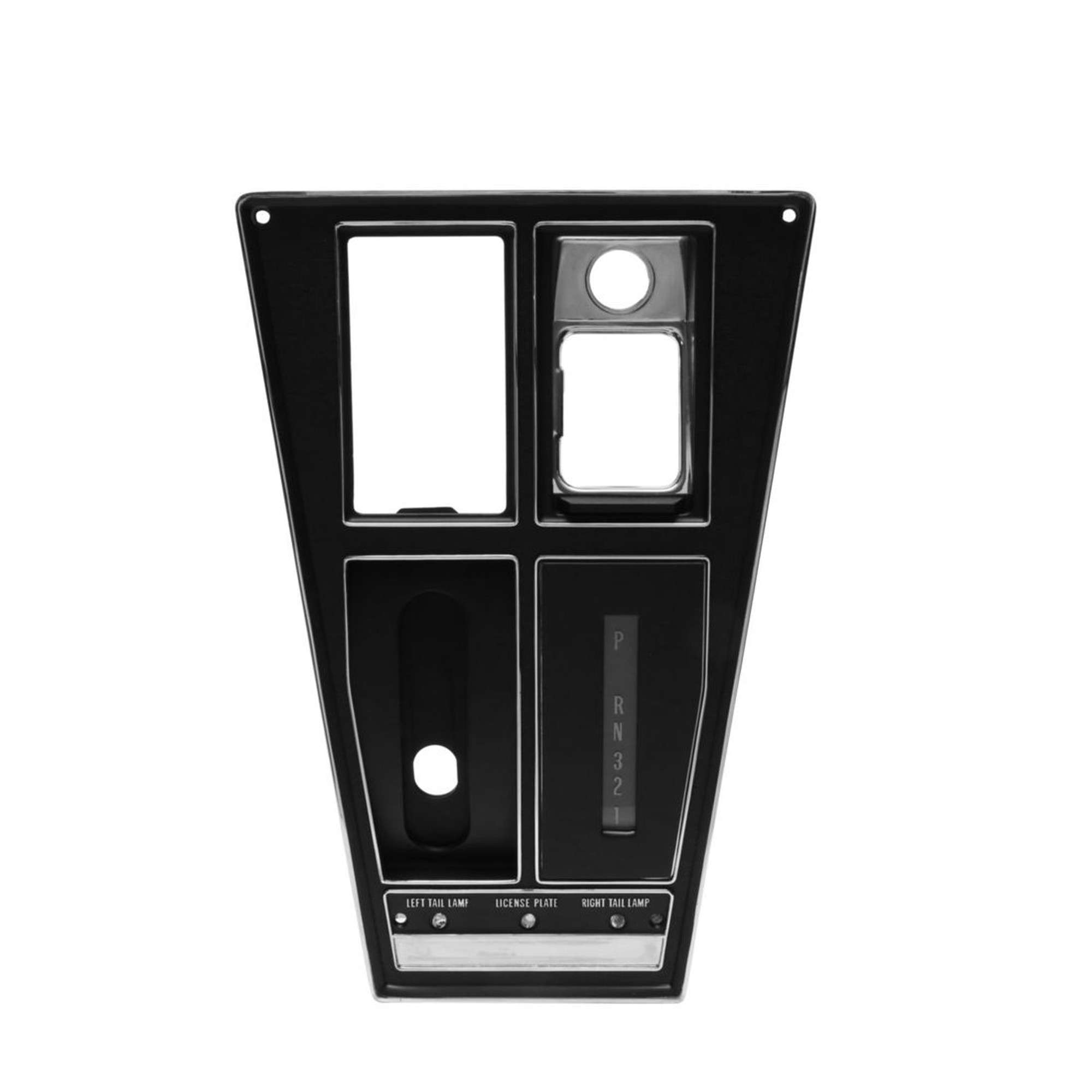 1970-1971 Chevrolet Corvette Automatic Transmission Console Plate Assembly With Air Conditioning