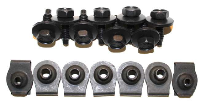 1970-1971 Dodge Challenger Front Valance Bolt Kit 16 Piece Set