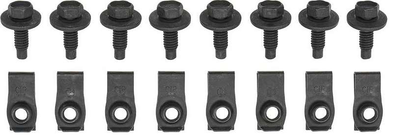 1970-1972 Dodge Dart & Swinger Front Valance Bolt Kit 14 Piece Set