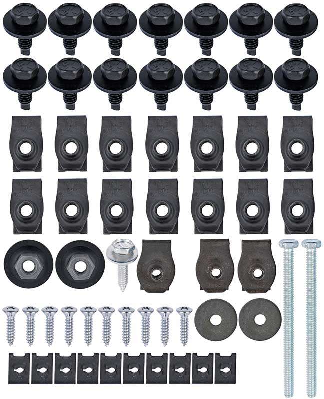 1972-1974 Dodge Challenger Grille Hardware Kit 58 Piece Set