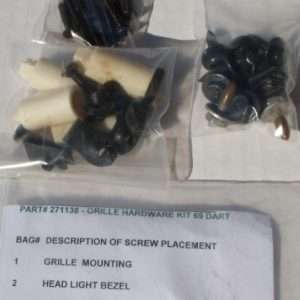 1969 Dodge Dart Grille Mounting Hardware Kit 32 Piece Set