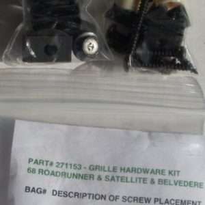 1968 Plymouth Roadrunner, Belvedere, And Satellite Grille Mounting Hardware Kit 32 Piece Set