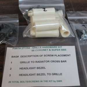 1968 Dodge Coronet And Super Bee Grille Hardware Kit 29 Piece Set