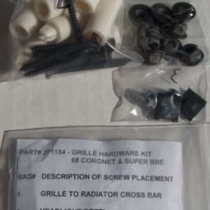 1968 Plymouth GTX And Sport Satellite Grille Mounting Hardware Kit 54 Piece Set