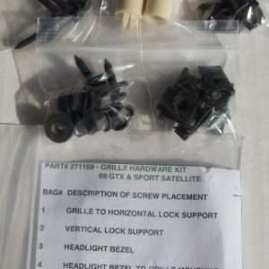 1969 Plymouth GTX And Sport Satellite Grille Mounting Hardware Kit 30 Piece Set