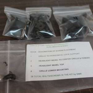 1970 Plymouth Roadrunner And GTX Grille Hardware Kit 36 Piece Set