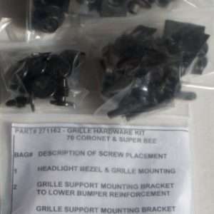 1970 Dodge Coronet And Super Bee Grille Hardware Kit 68 Piece Set