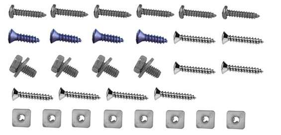 1972-1978 Dodge Pickup Truck Grille Hardware Kit 30 Piece Set