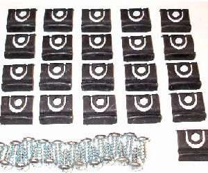 1965 Ford Mustang Fastback Rear Window Molding Clip Kit 42 Pieces
