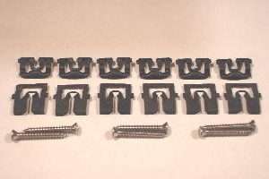 1967-1968 Ford Mustang Coupe Rear Window Molding Clip Kit 18 Pieces