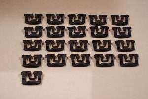 1967-1968 Ford Mustang Fastback And Coupe Windshield Molding Clip Kit 21 Pieces