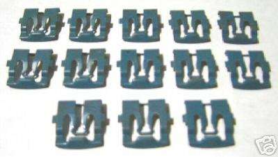 1969-1970 Ford Mustang Fastback And Coupe Windshield Molding Clip Kit 13 Pieces