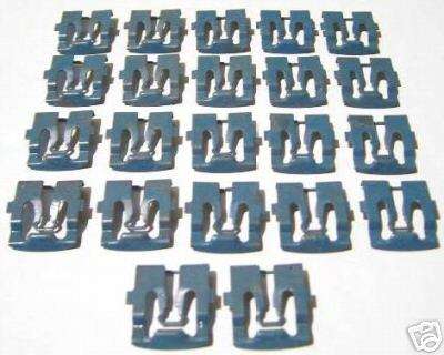 1969-1970 Ford Mustang Fastback Rear Window Molding Clip Kit 22 Pieces