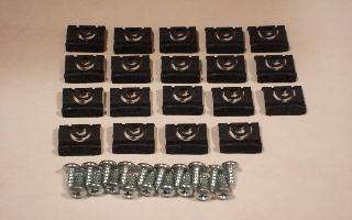 1971-1972 Mercury Comet Rear Window Molding Clip Kit 38 Pieces