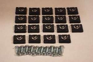 1970-1972 Ford Maverick Rear Window Molding Clip Kit 38 Pieces