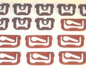 1968-1972 Chevrolet Chevelle Windshield Molding Clip Kit
