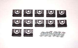1965 Ford Mustang Fastback And Coupe Windshield Molding Clip Kit 24 Pieces