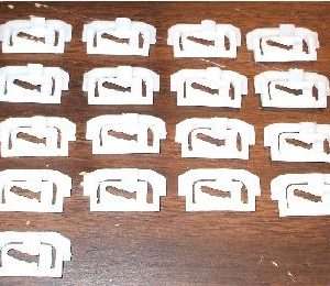 1975-1981 Chevrolet Camaro Windshield Molding Clip Kit